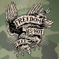 Freedom Is Not Free Eagle Legacy Tie Dye Trucker Hat
