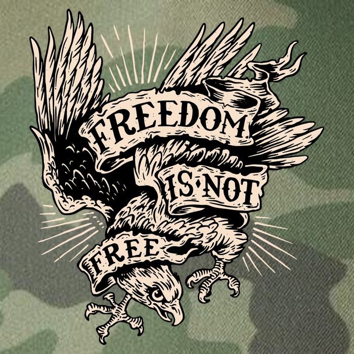Freedom Is Not Free Eagle Legacy Tie Dye Trucker Hat