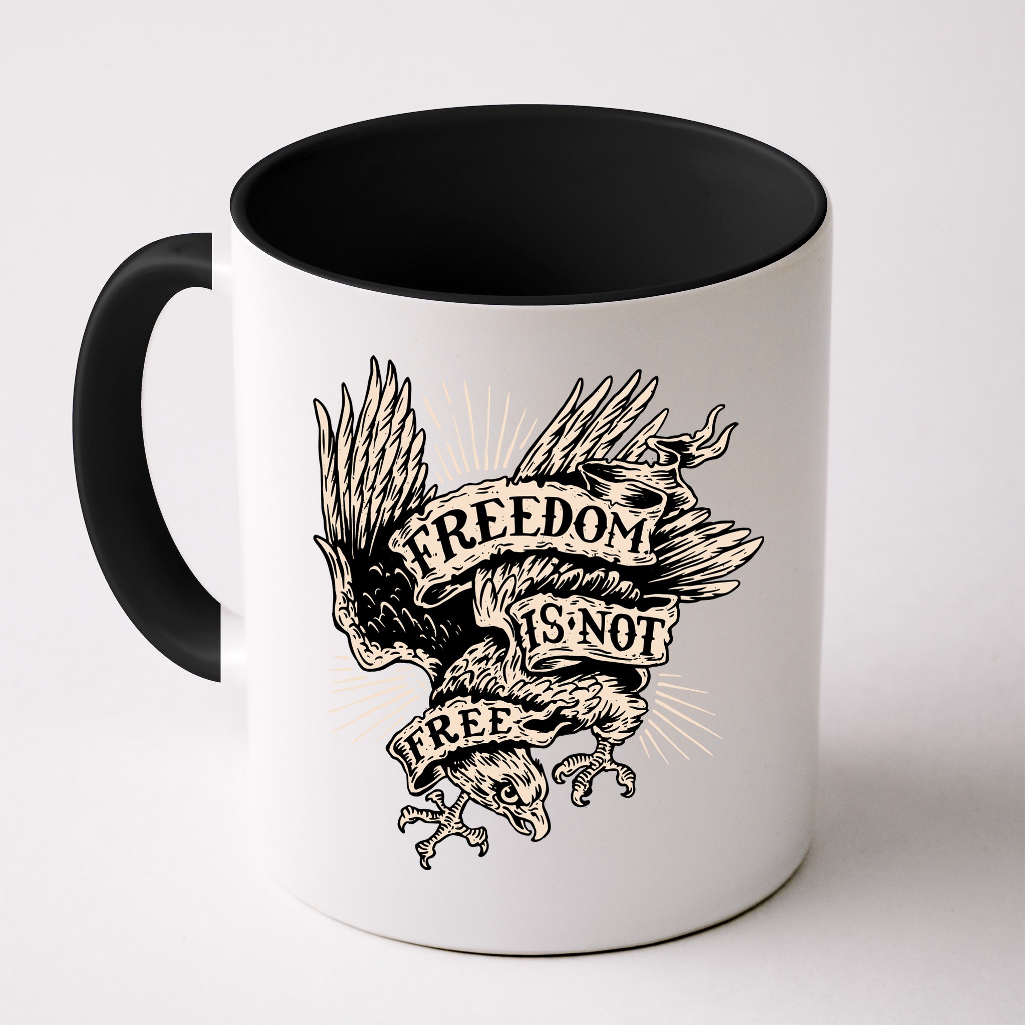 Freedom Is Not Free Eagle Mug