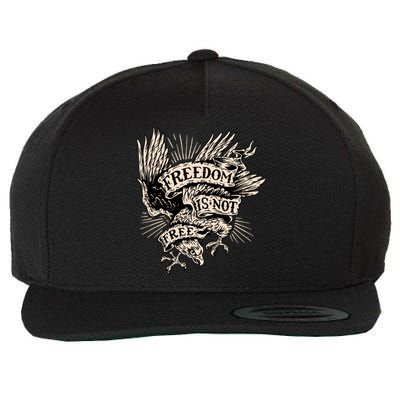 Freedom Is Not Free Eagle Wool Snapback Cap