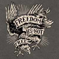 Freedom Is Not Free Eagle Cotton Canvas Backpack