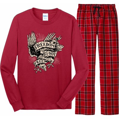 Freedom Is Not Free Eagle Long Sleeve Pajama Set