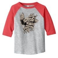 Freedom Is Not Free Eagle Toddler Fine Jersey T-Shirt