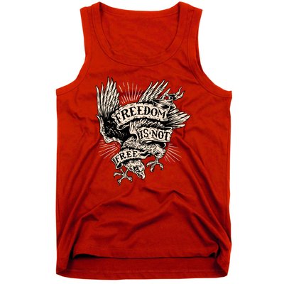 Freedom Is Not Free Eagle Tank Top