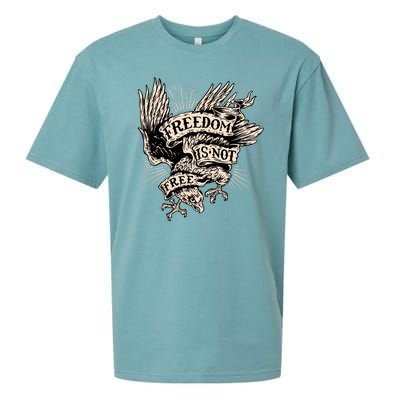 Freedom Is Not Free Eagle Sueded Cloud Jersey T-Shirt