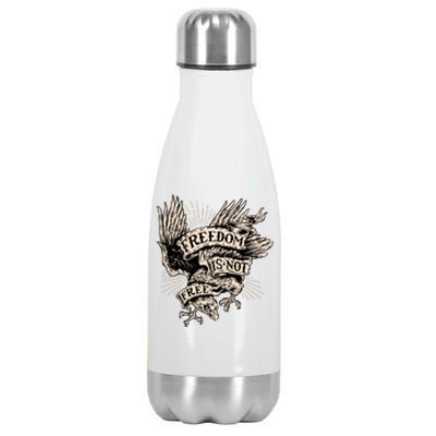 Freedom Is Not Free Eagle Stainless Steel Insulated Water Bottle