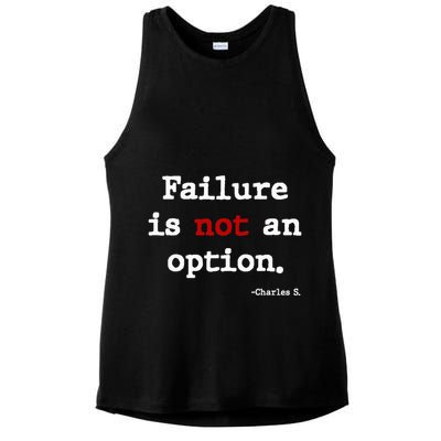 Failure Is Not An Option Ladies PosiCharge Tri-Blend Wicking Tank