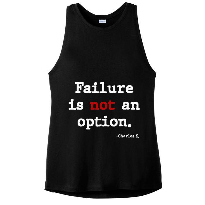 Failure Is Not An Option Ladies PosiCharge Tri-Blend Wicking Tank