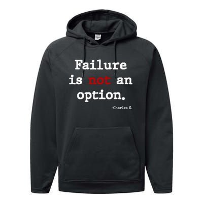 Failure Is Not An Option Performance Fleece Hoodie