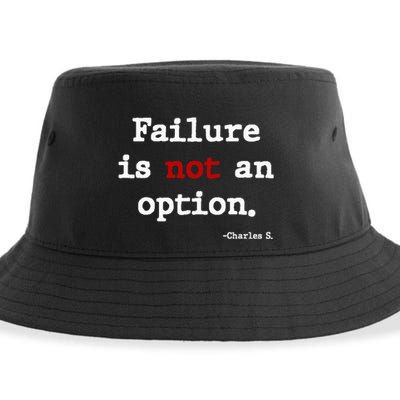 Failure Is Not An Option Sustainable Bucket Hat