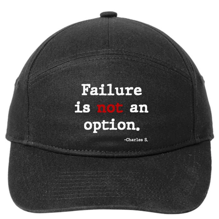 Failure Is Not An Option 7-Panel Snapback Hat
