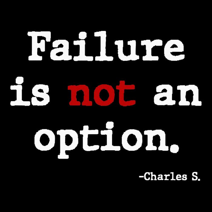 Failure Is Not An Option 16 in Basic Backpack