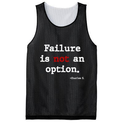 Failure Is Not An Option Mesh Reversible Basketball Jersey Tank