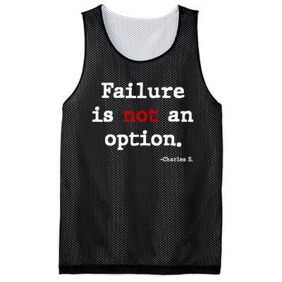 Failure Is Not An Option Mesh Reversible Basketball Jersey Tank