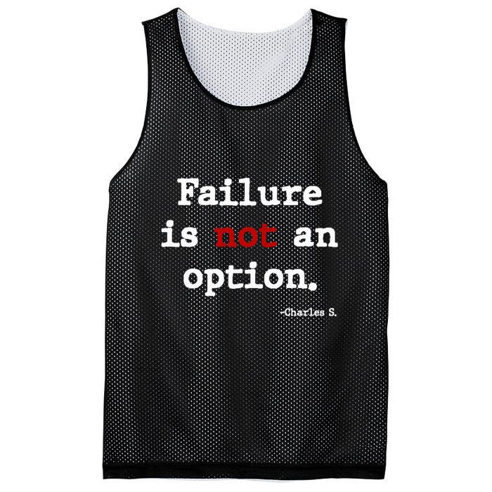 Failure Is Not An Option Mesh Reversible Basketball Jersey Tank