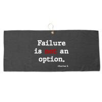 Failure Is Not An Option Large Microfiber Waffle Golf Towel