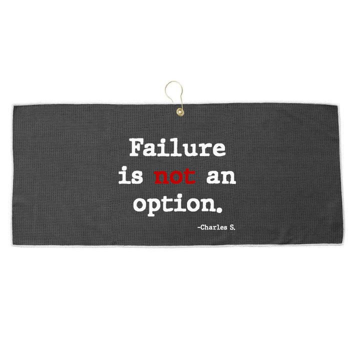Failure Is Not An Option Large Microfiber Waffle Golf Towel