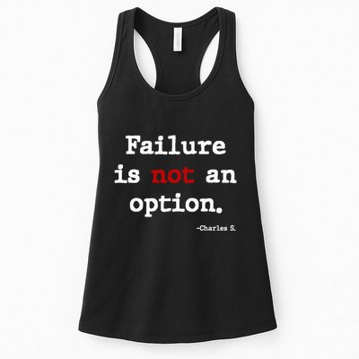 Failure Is Not An Option Womens Tank Top
