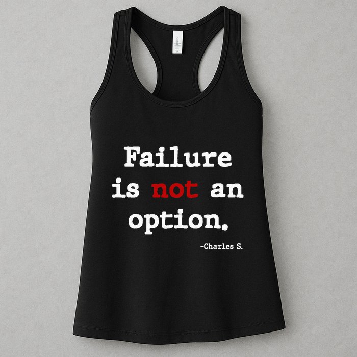 Failure Is Not An Option Womens Tank Top