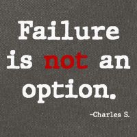 Failure Is Not An Option Cotton Canvas Backpack