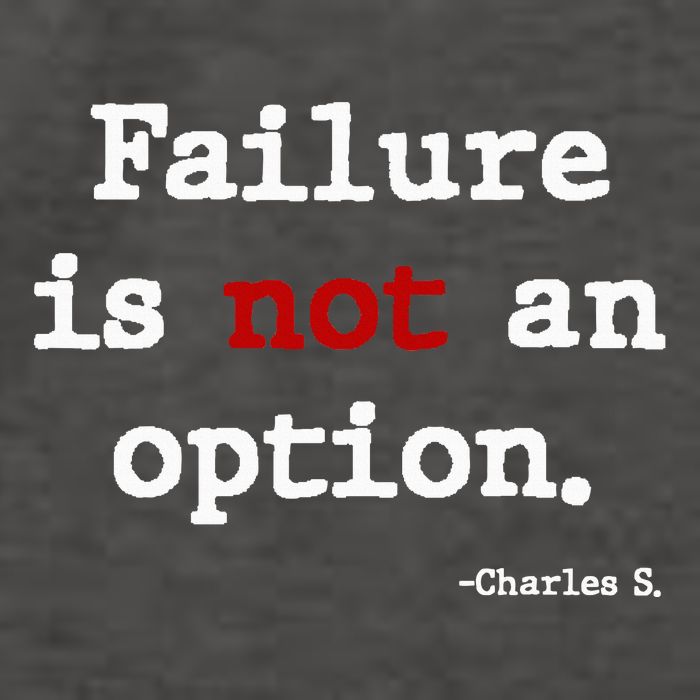 Failure Is Not An Option Vector Backpack