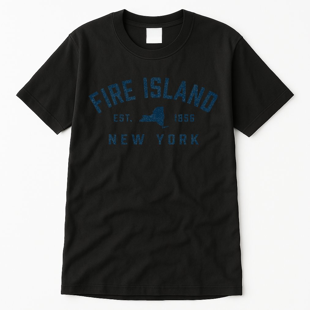 Fire Island New York Preppy Throwback Retro Souvenir Tall T-Shirt