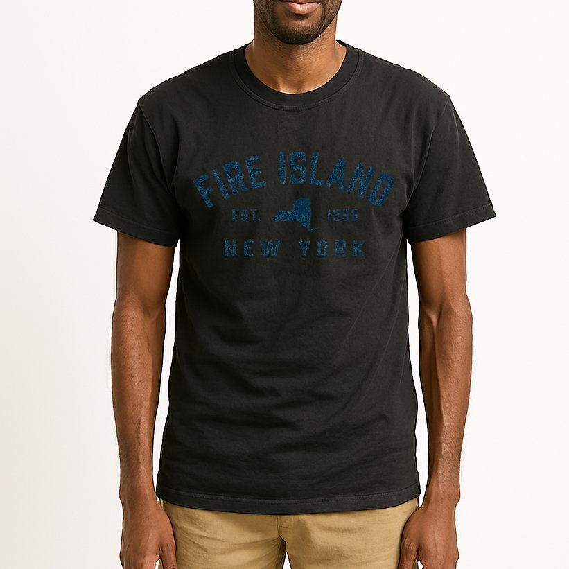 Fire Island New York Preppy Throwback Retro Souvenir Tall T-Shirt