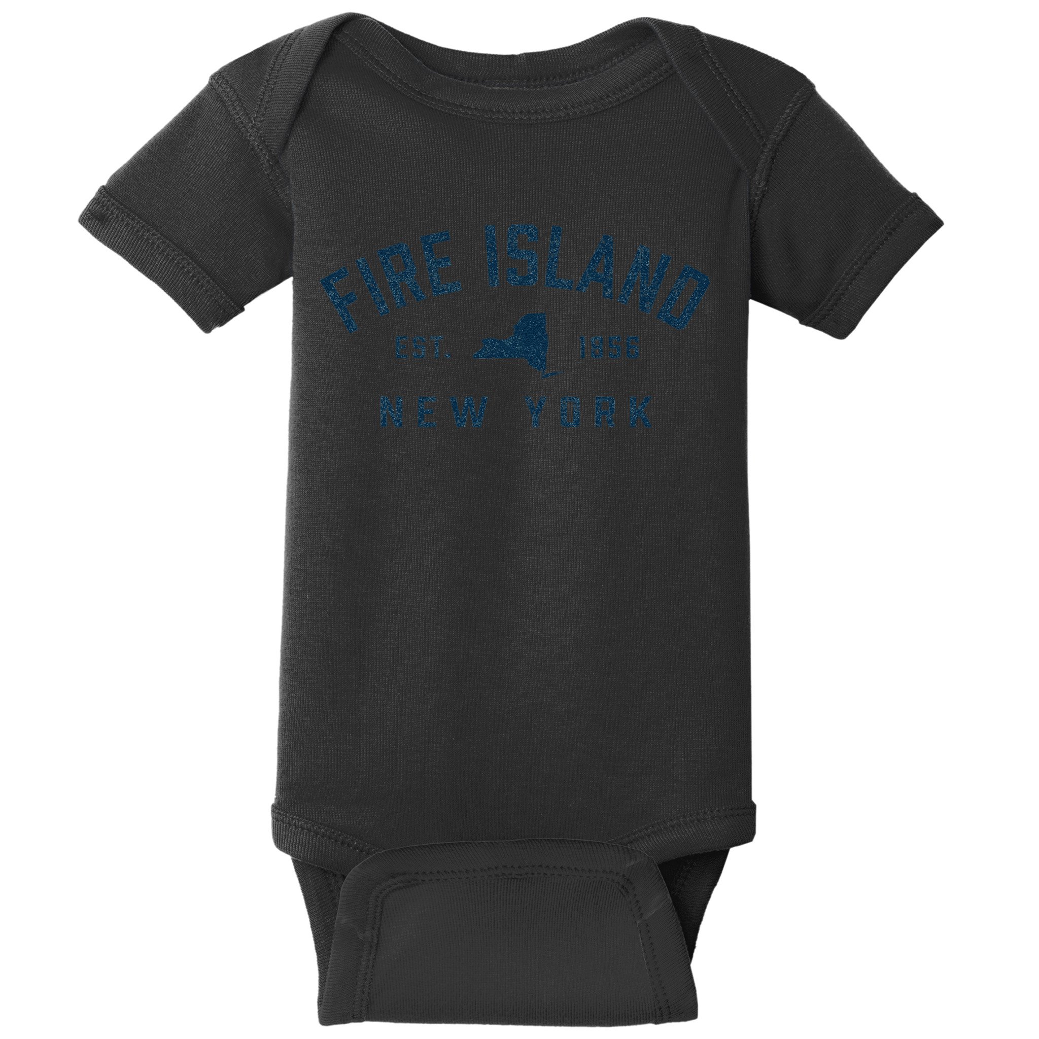 Fire Island New York Preppy Throwback Retro Souvenir Baby Bodysuit