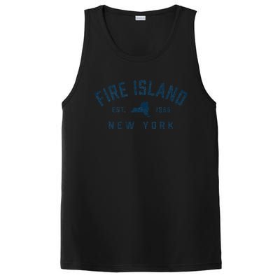 Fire Island New York Preppy Throwback Retro Souvenir PosiCharge Competitor Tank