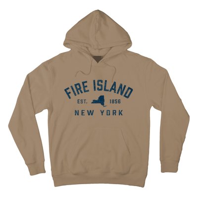 Fire Island New York Preppy Throwback Retro Souvenir Hoodie