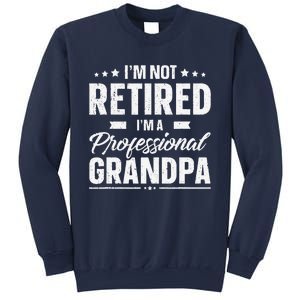 Funny Im Not Retired Im A Professional Grandpa Father Day Sweatshirt