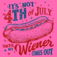 Funny ItS Not 4th Of July Until My Wiener Comes Out Stripe Pom Pom Beanie