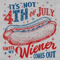 Funny ItS Not 4th Of July Until My Wiener Comes Out Ladies PosiCharge Tri-Blend Wicking Tank