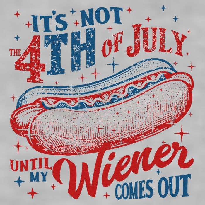 Funny ItS Not 4th Of July Until My Wiener Comes Out Ladies PosiCharge Tri-Blend Wicking Tank