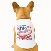 Funny ItS Not 4th Of July Until My Wiener Comes Out Doggie Tank