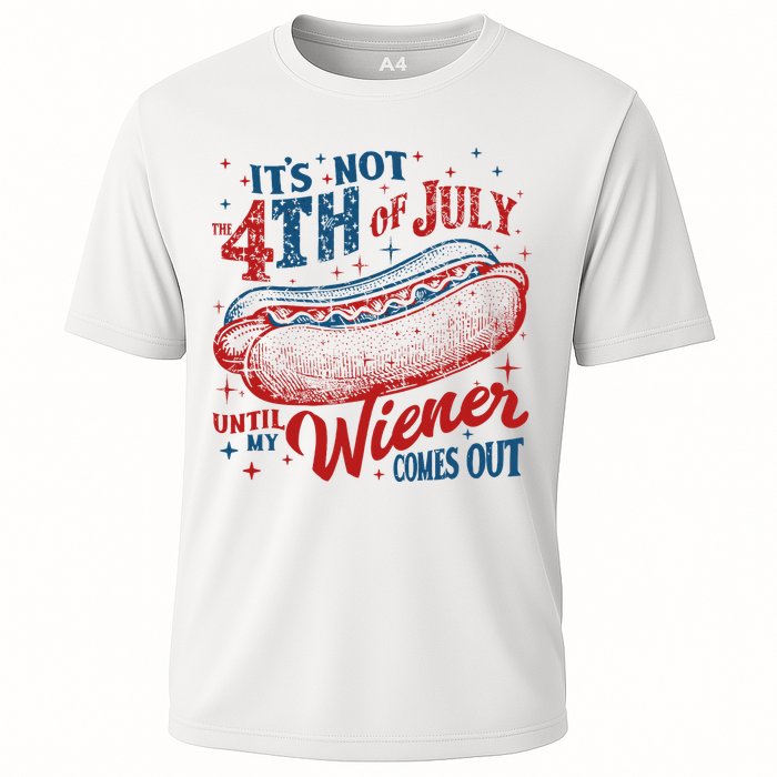 Funny ItS Not 4th Of July Until My Wiener Comes Out Performance Shirt