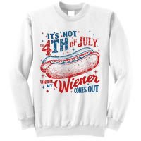 Funny ItS Not 4th Of July Until My Wiener Comes Out Sweatshirt
