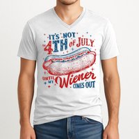 Funny ItS Not 4th Of July Until My Wiener Comes Out V-Neck T-Shirt