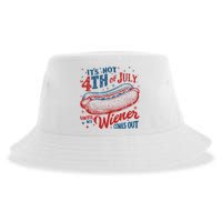 Funny ItS Not 4th Of July Until My Wiener Comes Out Sustainable Bucket Hat