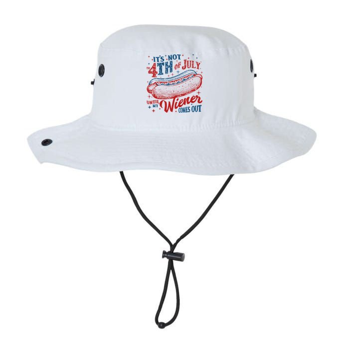 Funny ItS Not 4th Of July Until My Wiener Comes Out Bucket Hat