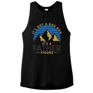 Funny Its Not A Dad Bod Its A Father Figure Daddy Fathers Day Ladies PosiCharge Tri-Blend Wicking Tank