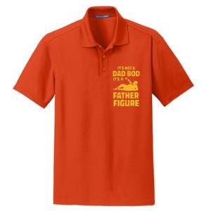 Funny Its Not A Dad Bod Its A Father Figure Funny Fathers Day Cute Dry Zone Grid Polo