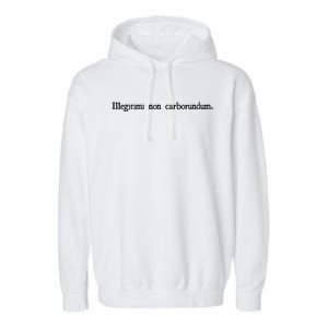 Funny Illegitimi Non Carborundum Motivating Humorous Garment-Dyed Fleece Hoodie