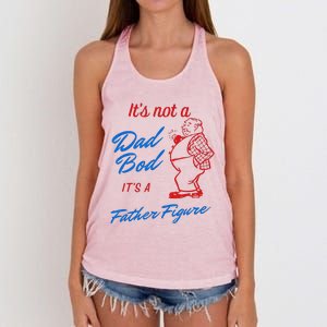 Funny Its Not A Dad Bod Its A Father Figure Funny Fathers Day Women's Knotted Racerback Tank