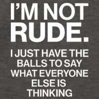 Funny Im Not Rude Vector Backpack