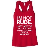 Funny Im Not Rude Womens Tank Top