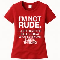 Funny Im Not Rude Womens T-Shirt