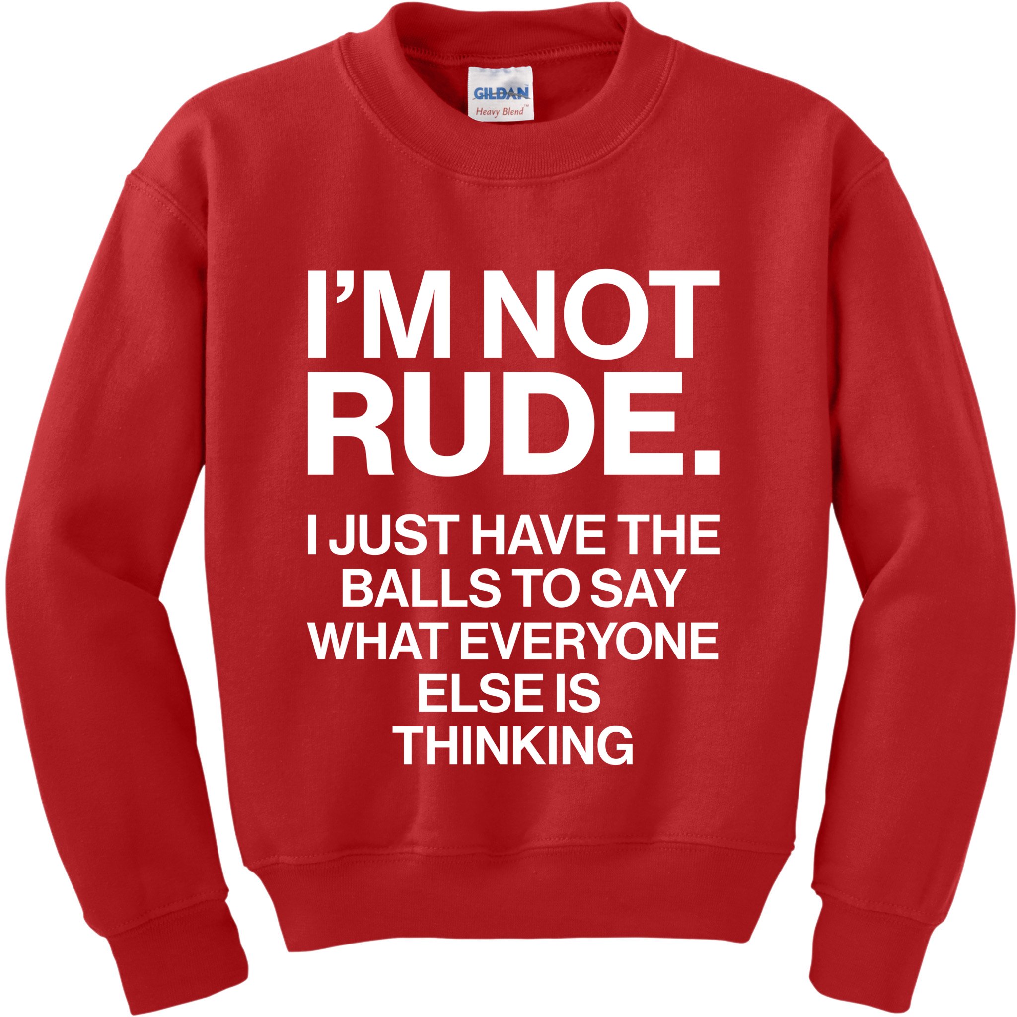 Funny Im Not Rude Kids Sweatshirt