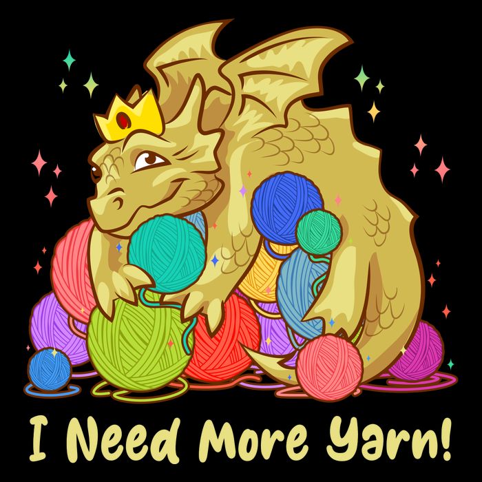 Funny I Need More Yarn Dragon Hoarding Yarn Backpack