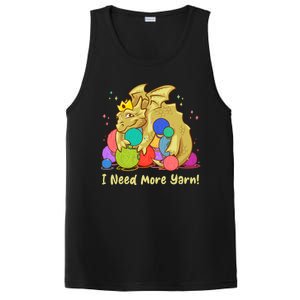 Funny I Need More Yarn Dragon Hoarding Yarn PosiCharge Competitor Tank